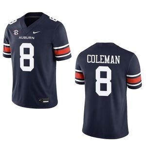 Cam Coleman Navy Stitched Jersey Vapor💙